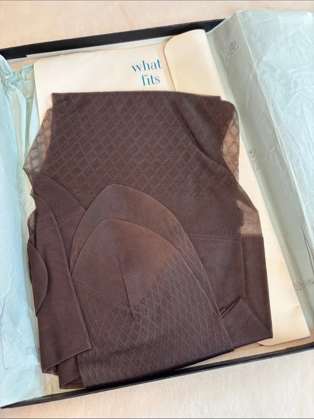 Vintage NWT PHOENIX FOR COLOR thigh-high hosiery stockings 50's